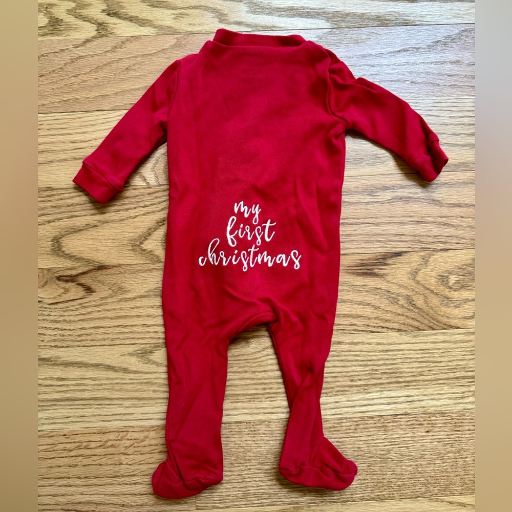 Pottery Barn kids first Christmas pajamas 0-3 months